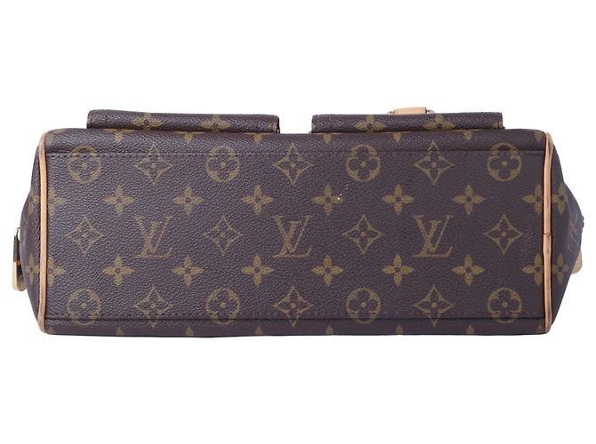 Borsa Manhattan PM in tela Monogram Louis Vuitton Marrone - vista 4