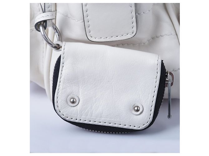 Borsa a spalla Betty in pelle bianca Chloé di Phoebe Philo Bianco - vista 10