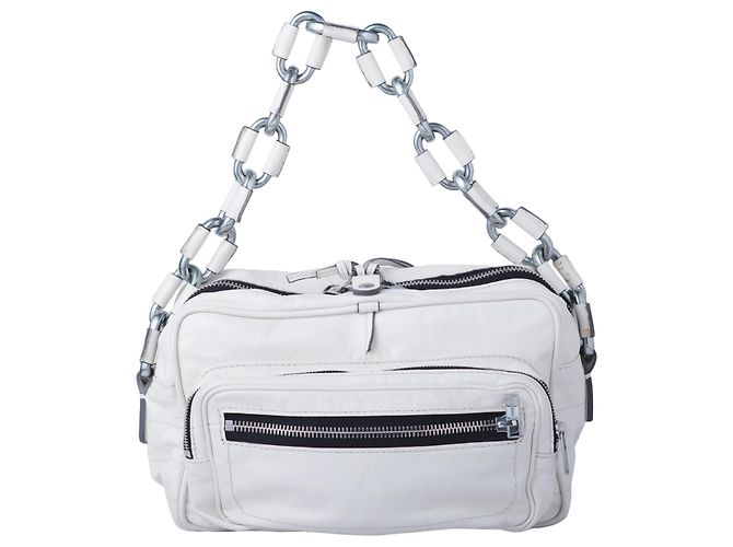 Borsa a spalla Betty in pelle bianca Chloé di Phoebe Philo Bianco - vista 3