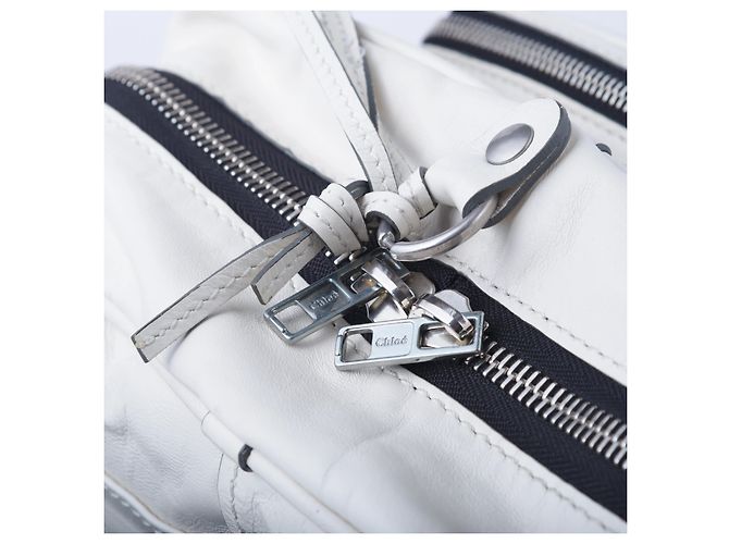 Borsa a spalla Betty in pelle bianca Chloé di Phoebe Philo Bianco - vista 5