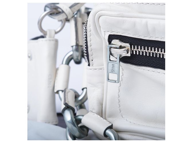 Borsa a spalla Betty in pelle bianca Chloé di Phoebe Philo Bianco - vista 6