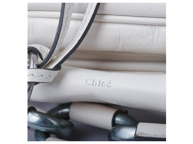 Borsa a spalla Betty in pelle bianca Chloé di Phoebe Philo Bianco - vista 7