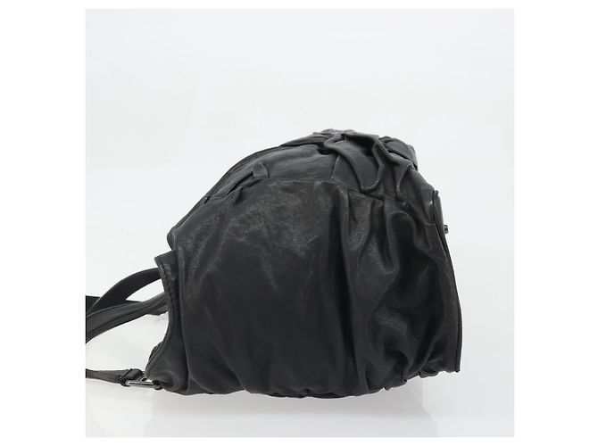 Borsa a mano in pelle nera e argento di BURBERRY Auth ka3537 Nero - vista 5