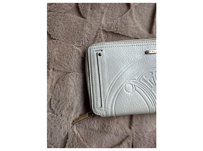 Triomphe Cartera compañera Triumph de cuero blanco Céline - vista 3