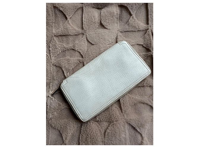 Triomphe Cartera compañera Triumph de cuero blanco Céline - vista 7