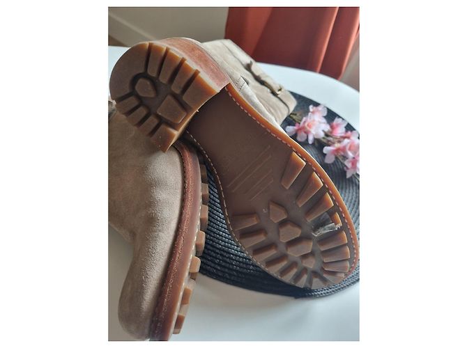 Botas de ante beige Free Lance - vista 3