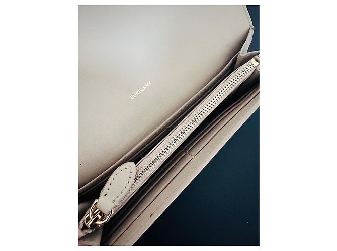Cartera Burberry de cuero y lona Multicolor Beige - vista 5