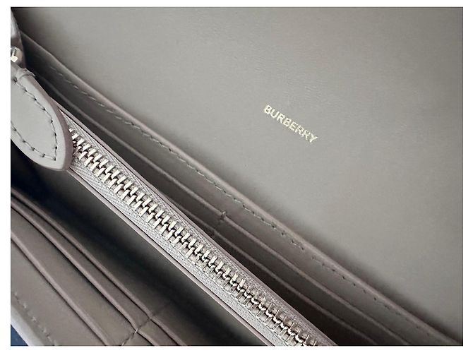 Cartera Burberry de cuero y lona Multicolor Beige - vista 6