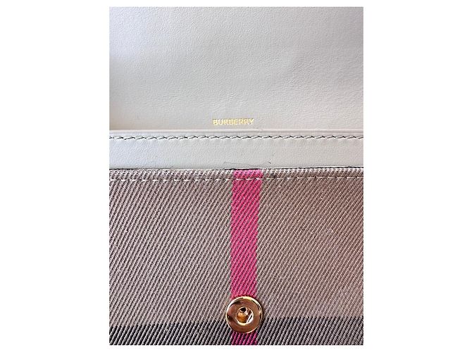Cartera Burberry de cuero y lona Multicolor Beige - vista 7