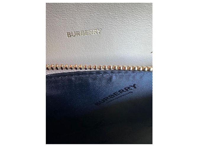 Cartera Burberry de cuero y lona Multicolor Beige - vista 8
