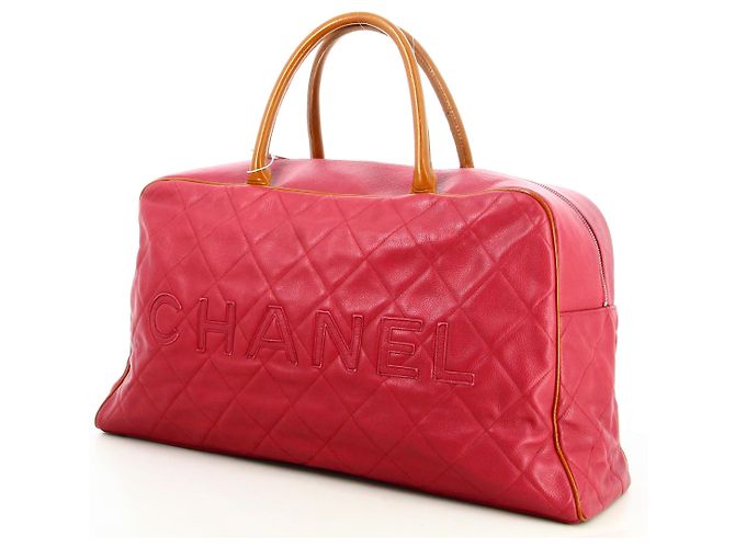 Timeless Borsa da Viaggio Duffle Grande Logo Caviar Chanel 1999 - vista 4