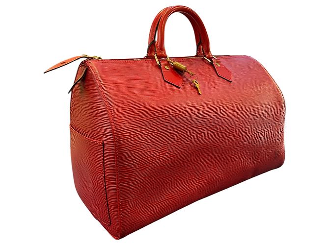 Borsa Speedy 35 in pelle Epi Louis Vuitton 1997 - vista 4