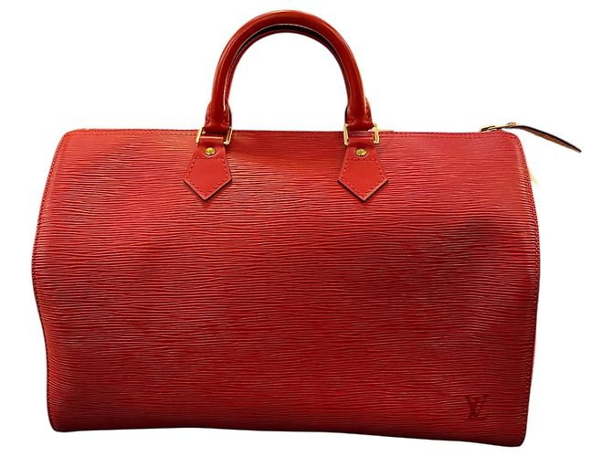 Borsa Speedy 35 in pelle Epi Louis Vuitton 1997 - vista 5