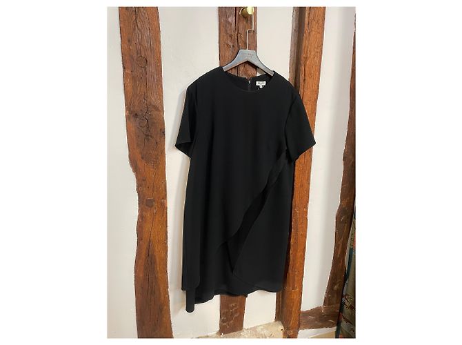 Autre Marque Schwarzes asymmetrisches Kleid Kenzo Paris – Größe 46 - Ansicht 3