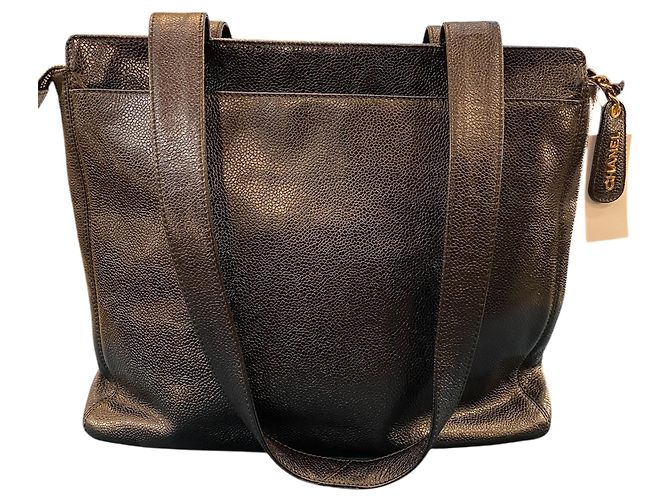 Timeless Borsa in pelle Caviar nera Chanel 1997 - vista 4