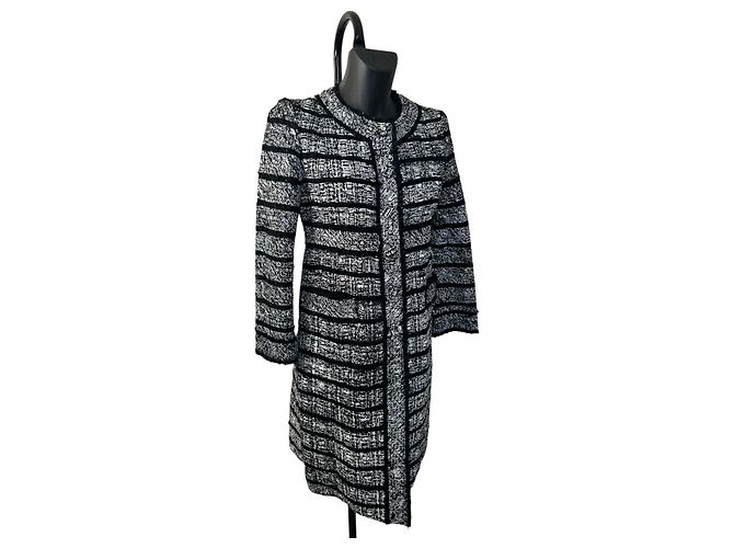 Abrigo de tweed negro y blanco Marc Jacobs - vista 2