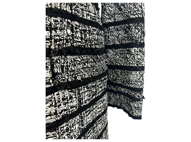 Abrigo de tweed negro y blanco Marc Jacobs - vista 3