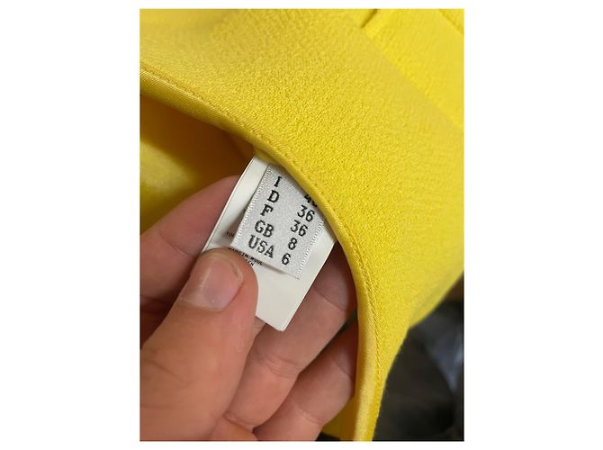 Vestido estructurado amarillo Moschino Cheap and Chic – Talla IT 40 - vista 3