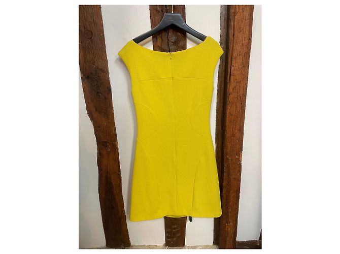 Vestido estructurado amarillo Moschino Cheap and Chic – Talla IT 40 - vista 4