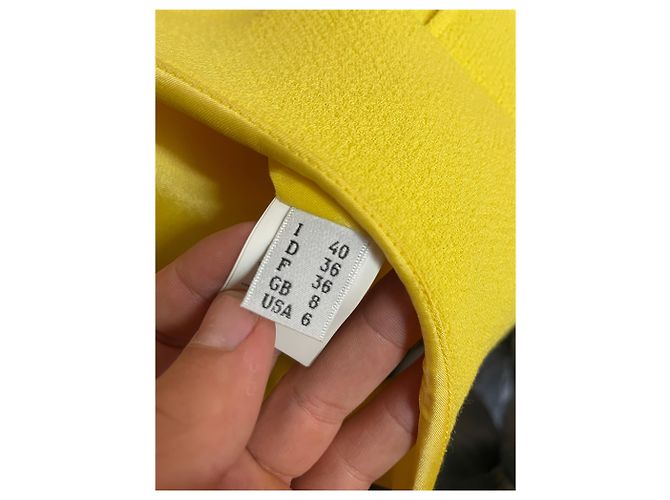Vestido estructurado amarillo Moschino Cheap and Chic – Talla IT 40 - vista 6