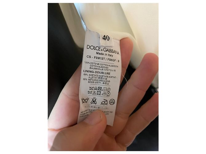 Giacca in cotone a pois Dolce & Gabbana – Bianco e Nero - vista 4