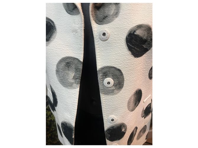 Giacca in cotone a pois Dolce & Gabbana – Bianco e Nero - vista 7