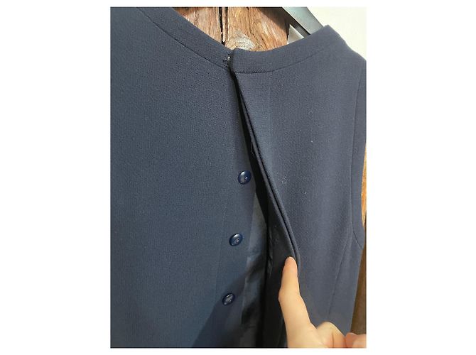 Timeless Abito senza maniche blu navy Chanel Boutique – Parigi, Vintage - vista 4