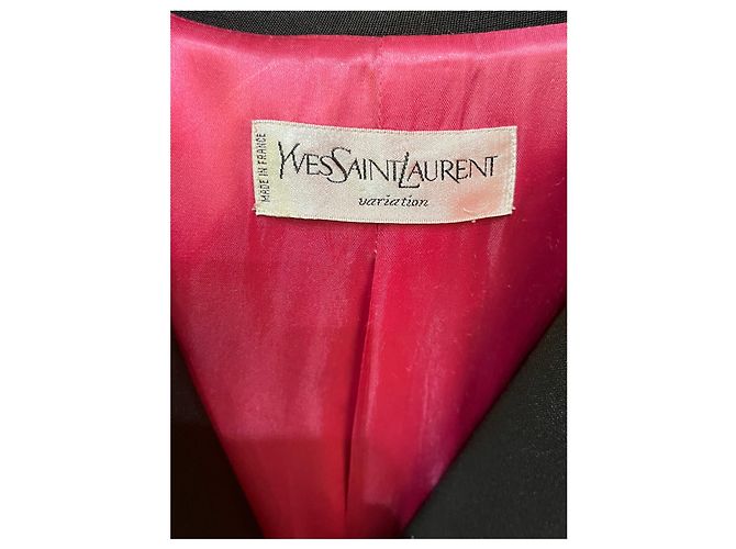Giacca Tailored in Lana Nera Yves Saint Laurent - vista 2