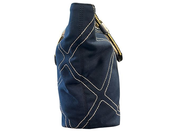 Borsa Chanel 2004 in blu notte - vista 3