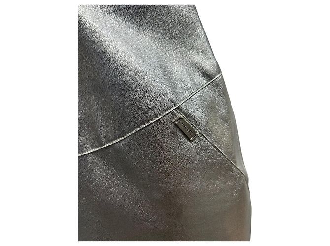 Chanel Silber Lammleder Bleistiftkleid (FW 1999) - Ansicht 4