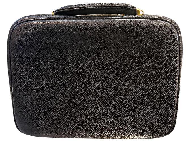 Borsa Vanity in Pelle Caviar Chanel 1996 - vista 4