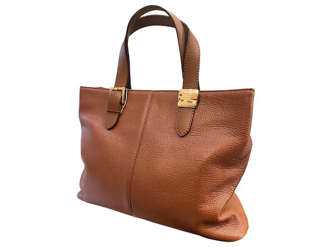 Borsa in pelle Burberry in marrone ricco - vista 2
