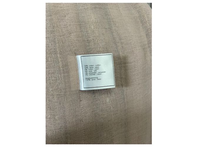 Timeless Cappotto beige Chanel in seta e cotone - vista 3