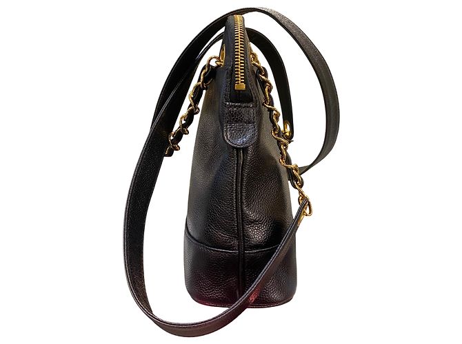 Borsa Chanel 1996 in pelle grana nera - vista 2