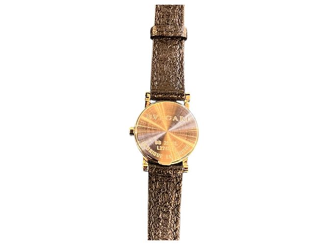 Orologio Bulgari nero con cinturino in pelle - vista 3