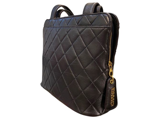 Borsa Chanel 1996 in pelle nera trapuntata - vista 2