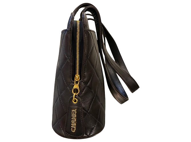 Borsa Chanel 1996 in pelle nera trapuntata - vista 3