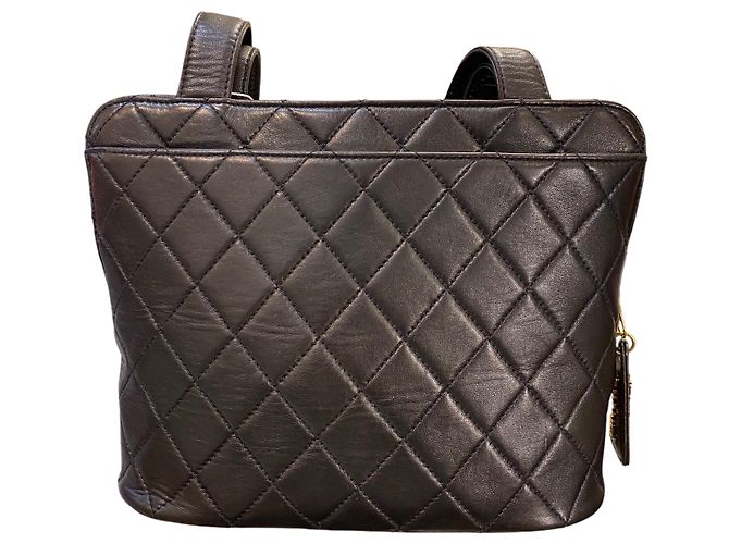 Borsa Chanel 1996 in pelle nera trapuntata - vista 4