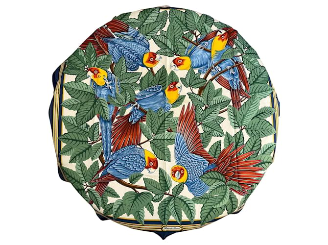 Bufanda de seda Hermès LES PERROQUETS - vista 2