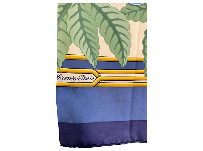 Bufanda de seda Hermès LES PERROQUETS - vista 3