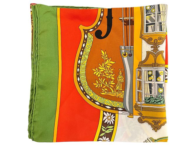 Bufanda de seda Hermès SALZBURG - vista 5