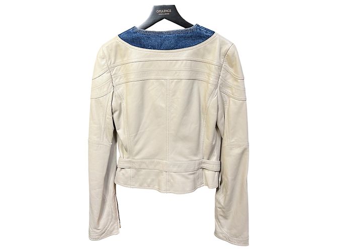 Dolce & Gabbana Giacca corta in pelle e denim Dolce Gabbana - vista 4
