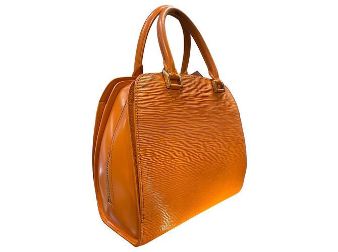 Borsa a mano in pelle Epi marrone Louis Vuitton - vista 2