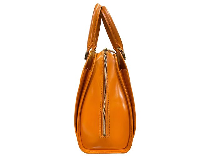 Borsa a mano in pelle Epi marrone Louis Vuitton - vista 3