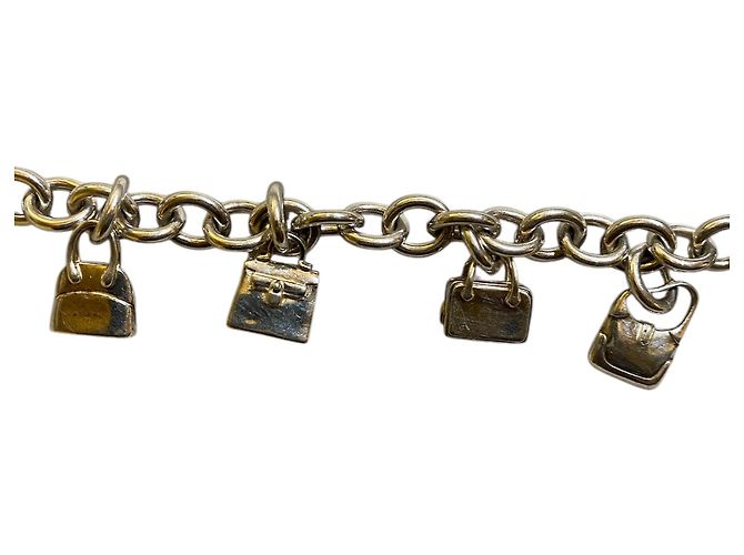 Bracciale in argento Hermès "La Ronde des Sacs" - vista 4
