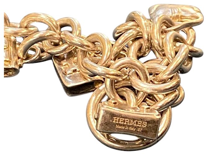 Bracciale in argento Hermès "La Ronde des Sacs" - vista 7