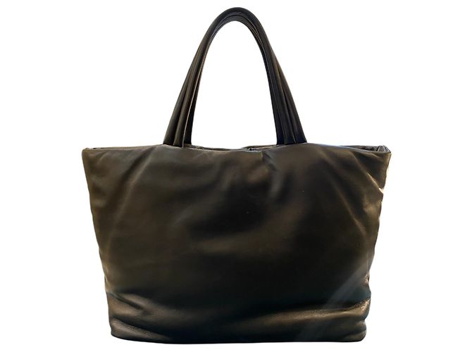 Grande borsa Saint Laurent in pelle nera - vista 4