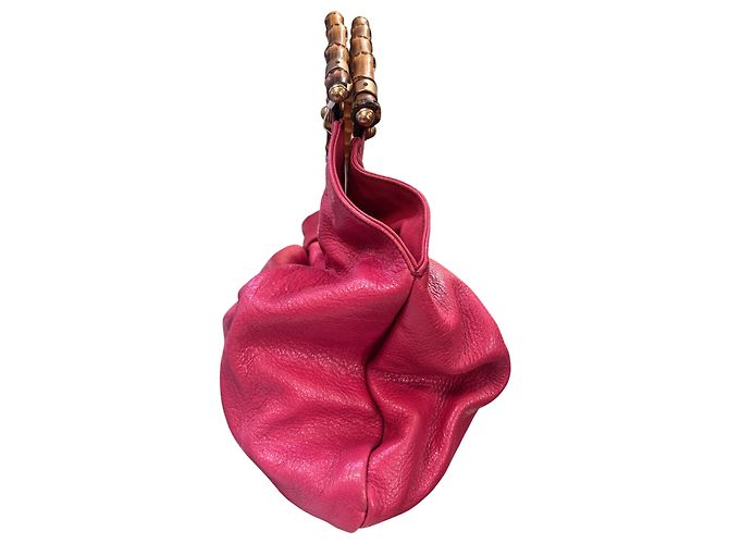 Bamboo Gucci Lederhandtasche in Pink Bambusbraun - Ansicht 3