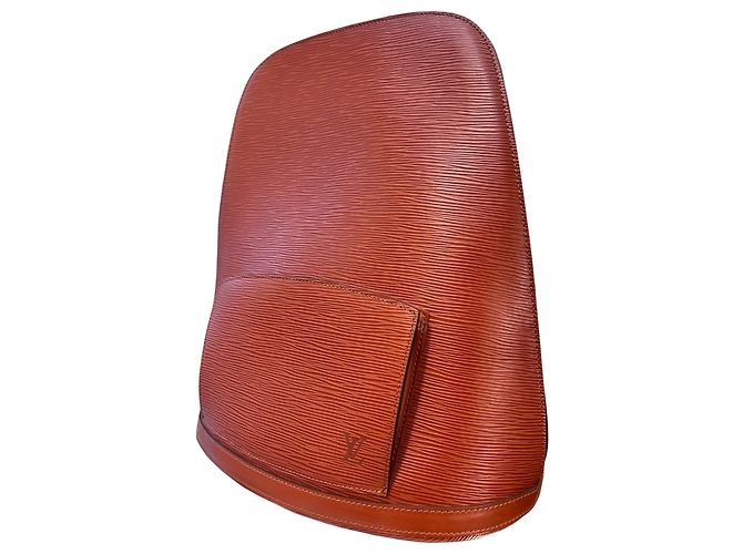 Zaino Louis Vuitton Monogram Canvas 1996, pelle Epi marrone - vista 2