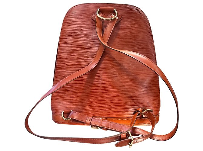 Zaino Louis Vuitton Monogram Canvas 1996, pelle Epi marrone - vista 4